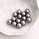 Заказать 10 мм. Grey Pearl. Полупросверленный жемчуг Swarovski 5818. Accessoria Фурнитура для украшений. Ярмарка Мастеров. . Кристаллы Фото №3