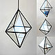 The Floriana. Floriana geometric pendant on a chain Octahedron Diamond. Pendants for pots. Glass Flowers. My Livemaster. Фото №4