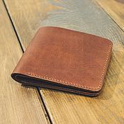 Сумки и аксессуары handmade. Livemaster - original item Copy of Bifold brown leather wallet. Handmade.