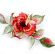 Author MK rose-Aurora brooch. As well as the rose brooch itself
