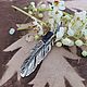 Кулон "Перо" с иолитом. Кулон. Karma-jewelry. Ярмарка Мастеров.  Фото №6