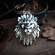 Large lion pendant. The Medallion Of The Witcher. The Witcher silver silver, Pendant, Moscow,  Фото №1