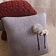 Pillow in a knitted cover Unearthly Flowers, Pillow, Lipetsk,  Фото №1