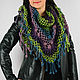Ultraviolet shawl crocheted from 100% wool, Shawls, Kiev,  Фото №1