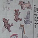 Выкройка антикварная-текстильные звери,6 видов (1945 г.), Выкройки для шитья, Санкт-Петербург,  Фото №1