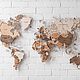 Карта мира Sandstorm многоуровневая настенный декор для дома, Карты мира, Тверь,  Фото №1