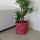 Корзина-мешок для хранения XXL 49*30*30 см./цвет красный. Корзины. ecoideas.shop. Интернет-магазин Ярмарка Мастеров.  Фото №2