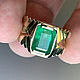 Men's Gold Ring with Emerald (4,12 ct) Handmade Ring. Rings. Bauroom - vedic jewelry & gemstones (bauroom). My Livemaster. Фото №5