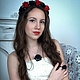 ободок (обруч) на голову с цветами розами. Атрибутика субкультур. Evanty (evanty). Ярмарка Мастеров.  Фото №6