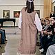 Нарядное платье с винтажной вышивкой "Люблю прогулки". Платья. АВТОРСКАЯ ОДЕЖДА и ТЕКСТИЛЬ -Евгении Рябцевой / 'ГНЁЗДЫШКО' (evgenialinen). Ярмарка Мастеров.  Фото №4