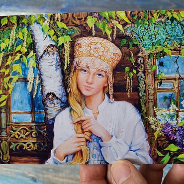 Открытки ручной работы. Ярмарка Мастеров - ручная работа Открытки: Весна. Handmade.