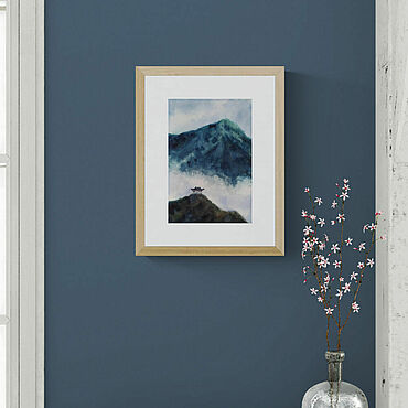 Картины и панно ручной работы. Ярмарка Мастеров - ручная работа Картина Тишина. Горный пейзаж. Handmade.