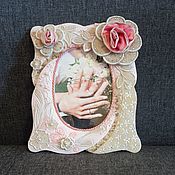 Сувениры и подарки handmade. Livemaster - original item Photo frame "The Tenderness". Handmade.