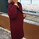 Кардиганы, кардиган женский крупной вязки с капюшоном. Кардиганы. Irina-simanova-handmade. Интернет-магазин Ярмарка Мастеров.  Фото №2