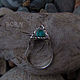 Silver ring with turquoise, Ring, St. Petersburg,  Фото №1