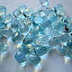 Заказать Топаз (Sky Blue Topaz) капля бусины с огранкой бриолет. КАМНИ ИЗ ИНДИИ. Ярмарка Мастеров. . Бусины Фото №3