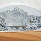 Доска для сервировки  "Природа: Зимняя сказка". Разделочные доски. Asya Nikitina. Ярмарка Мастеров.  Фото №6