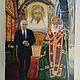 Картина Путин В.В. и Патриарх Кирилл "С верой" масло. Картины. картины от души. Ярмарка Мастеров.  Фото №4