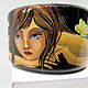 The band is rigid: Wooden bracelet with painting ' Moths'. Hard bracelet. Angel Art&Design. My Livemaster. Фото №4