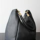 Order  Designer bag made of dark gray soft leather. Olga'SLuxuryCreation. Livemaster. . Crossbody bag Фото №3