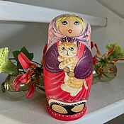 Винтаж handmade. Livemaster - original item Matryoshka dolls, hand-painted, Russia. Handmade.