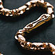 Chain weaving 'Caesar' with a box of gold 585. Chain bracelet. kirillyuvelir42rus (kirillyuvelir42). My Livemaster. Фото №5