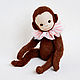 Sewing kit Teddy monkey + monkey pattern. Materials for dolls and toys. Lena Novikova. My Livemaster. Фото №5
