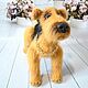 Knitted Airedale terrier dog. Stuffed Toys. JuliaCrochetToys. My Livemaster. Фото №6