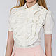 White blouse with frill, Blouses, Moscow,  Фото №1
