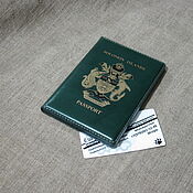 Сумки и аксессуары handmade. Livemaster - original item Passport case with the coat of arms of the Solomon Islands. Handmade.
