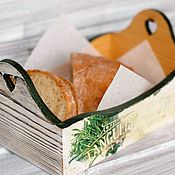 Для дома и интерьера handmade. Livemaster - original item Breadbox Provencal herbs solid wood. Handmade.