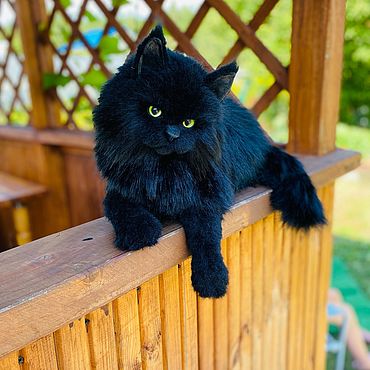 Котёнок в смешанной технике из искусственного меха | Катя вытворяет! 🌟 | Дзен