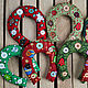 "Подкова на счастье" из ткани для пэчворка. Christmas decorations. Cuteshop. Интернет-магазин Ярмарка Мастеров.  Фото №2