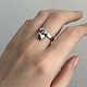 Кольцо с подвеской (сердечко). Кольца. Kuznetsova Jewels • Украшения ручной работы. Ярмарка Мастеров.  Фото №4