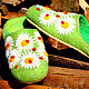 Flip-flops felted ' ladybugs', Slippers, Cheboksary,  Фото №1