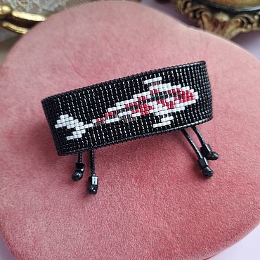 Браслет из бисера "Карп Кои". Александра VINTAGE. Браслет плетеный ручной работы - Ярмарка Мастеров Браслет плетеный ручной работы. Ярмарка Мастеров - ручная работа Браслет из бисера "Карп Кои". Handmade.