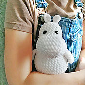 Куклы и игрушки handmade. Livemaster - original item Knitted plush toy Moomintroll, mumitrol. Handmade.