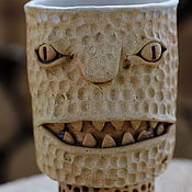 Посуда handmade. Livemaster - original item Cup. Toothy Carl.. Handmade.