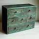 Commode 42x32x18sm "Turquoise", Mini Dressers, Moscow,  Фото №1