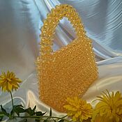 Сумки и аксессуары handmade. Livemaster - original item Classic bag: Handbag made of Orange beads. Handmade.