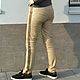 Leather Beige Pants with Stripes. Pants. Lollypie - Modiste Cat. Online shopping on My Livemaster.  Фото №2