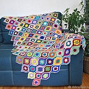 Для дома и интерьера handmade. Livemaster - original item Knitted wool blanket 
