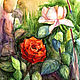 Нежные розы картина Цветущие розы картина Цветущий сад картина Розы, Картины, Днепр,  Фото №1