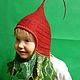 Hat for children's bath ' Beets'. Textiles for a bath. HANDMADE Studio. My Livemaster. Фото №5