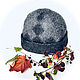 Hat mens felt 'Diamonds'. Caps. WoolHouse *Galina*. Online shopping on My Livemaster.  Фото №2