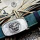  Leather belt with bronze buckle ' Medusa Gorgon'. Straps. Leather product G.M.G.. Online shopping on My Livemaster.  Фото №2