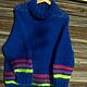 Knitted sweater 'Royal blue'. Sweater mohair. Sweaters. DominikaSamara. My Livemaster. Фото №4
