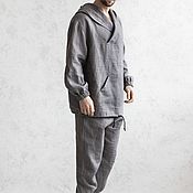 Мужская одежда handmade. Livemaster - original item Men`s suit: sports linen suit. Handmade.