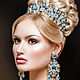 Тиара-корона для волос «Венец Амфитриты» в стиле DOLCE & GABBANA. Диадемы. Girandole. Интернет-магазин Ярмарка Мастеров.  Фото №2
