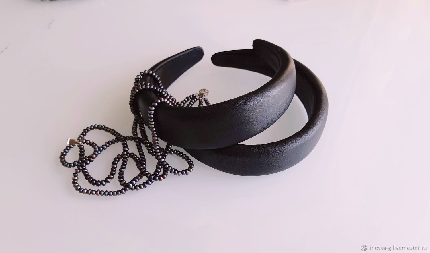 Headband/headband made of genuine leather, Headband, Moscow,  Фото №1